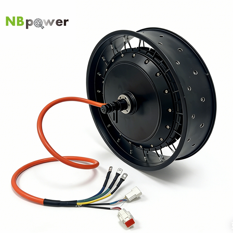 Qs Motor 273 8000W Hub Motor - NBpower/QS 273 40H 48-96 فولت، قدرة