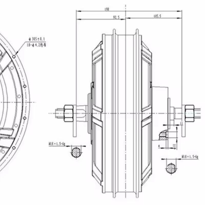 QS Motor 273 موديل 72 فولت-144 - مراجعة Qs Motor 273 8000W Hub Motor وسعره